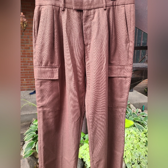 Topman brown cargo pants 34x32 - Picture 2 of 6